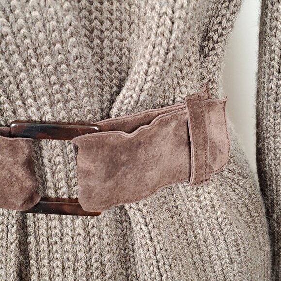 Soft Surroundings Women Cardigan Sweater M Brown Wool Blend Quiet Luxury Elegant - Picture 7 of 11